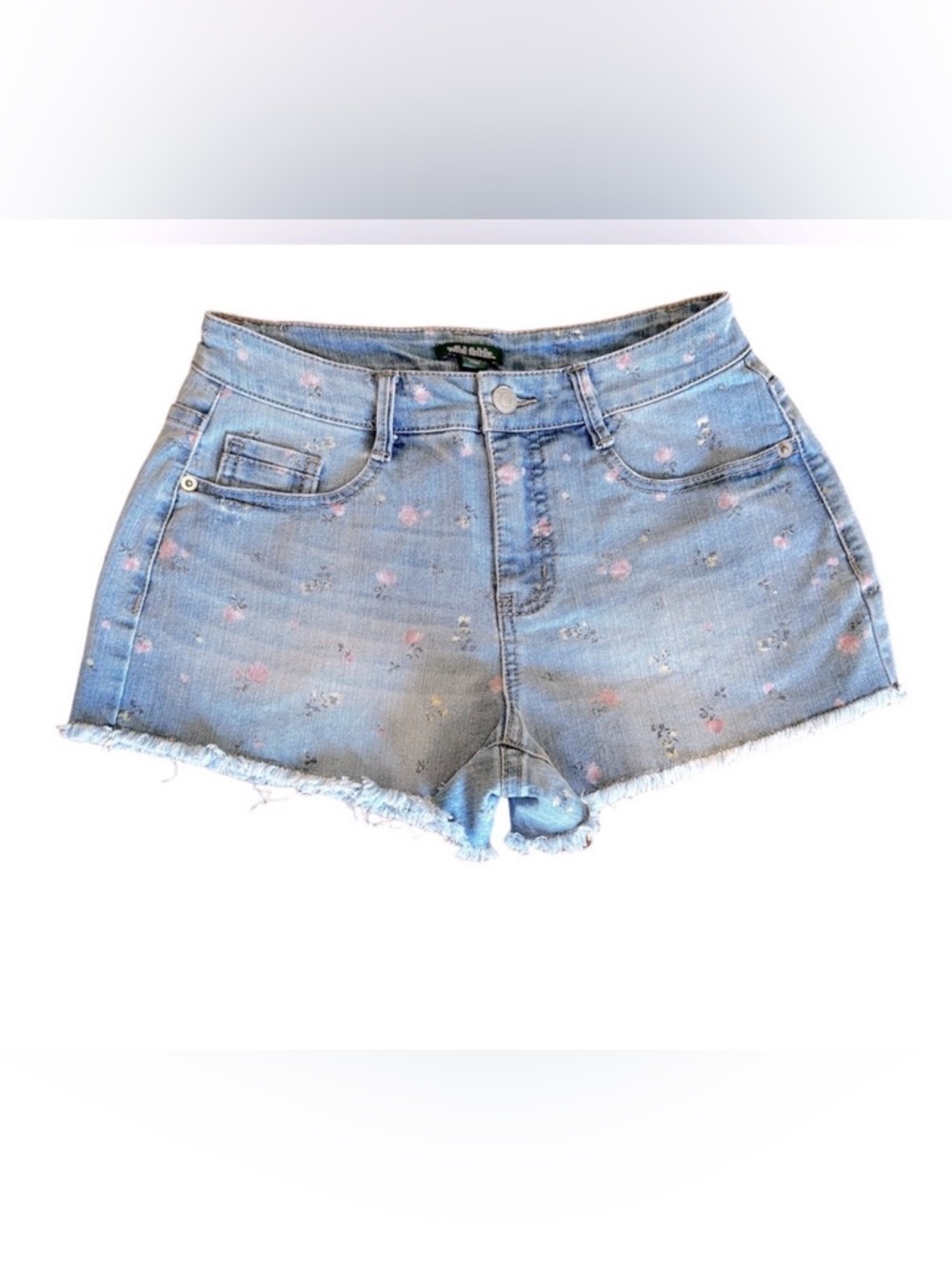 Floral Denim Shorts Size 2 NWOT